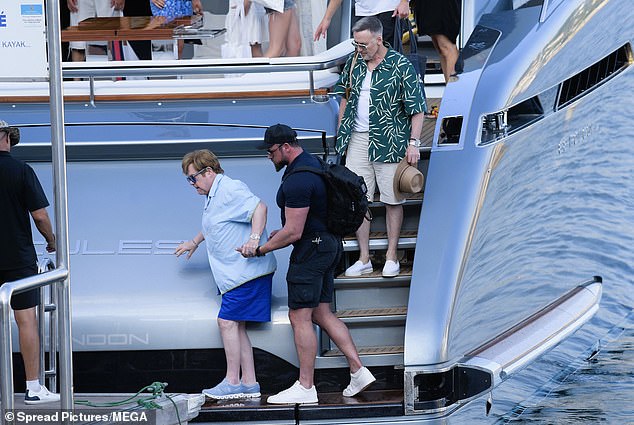 The couple are no strangers to welcoming celebrity friends to their custom-built yacht Wabi Sabi