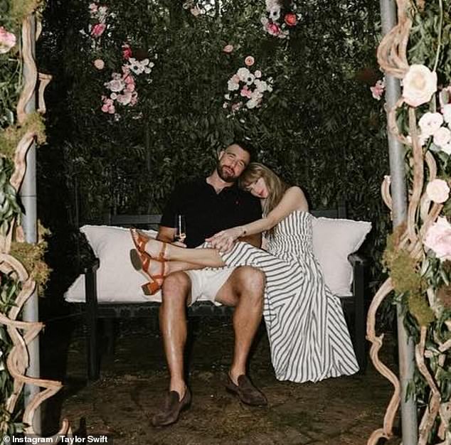 Social media users are convinced the backdrop for the photos may have had a deeper meaning, pointing out that Swift sang about secret gardens in numerous songs