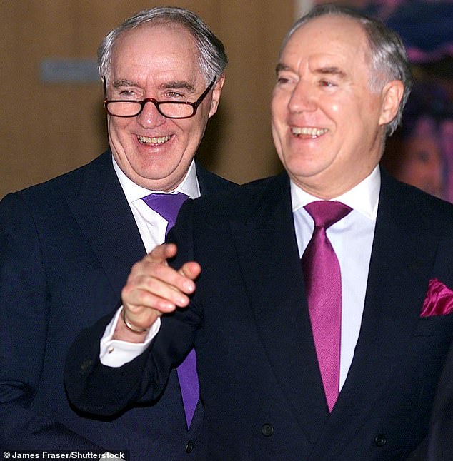 The Barclay twins (pictured in 1999) treasured the 60m (197ft) yacht ¿ it is named after their late mother ¿ and decorated its interiors according to their eclectic tastes