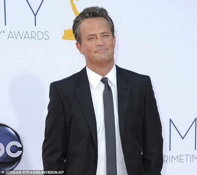 US website TMZ claims Sangha met Matthew Perry, who had struggled with drug addiction for decades, in rehab. Perry pictured in 2012