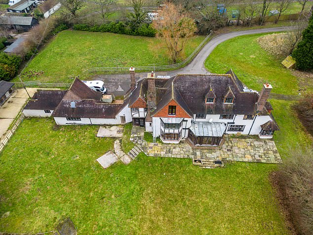 BEFORE: The house was pictured in a dilapidated state in January this year