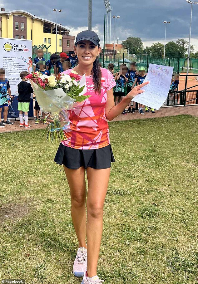 Mr Szczerek's wife Anna introduced him to tennis, a sport they share a passion for