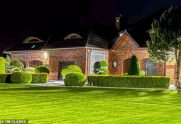 Mr Szczerek's landscape and concrete business Drogbruk sponsors the Polish Tennis Association - while the couple have hosted professional tennis players at their private court