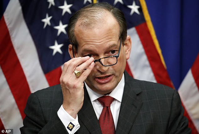 Alex Acosta, then a U.S. Attorney for the Southern District of Florida, helped Epstein secure a plea deal that kept the financier from federal charges after months of negotiating in 2007. He will speak with congressional investigators on September 17