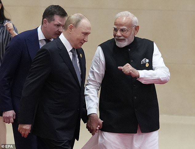 It comes just a day after Trump also slammed India's Prime Minister Narendra Modi after he was seen holding hands with Putin at an anti-NATO summit in China