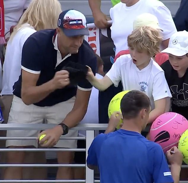 That left the youngster looking crestfallen and asking Szczerek: 'What are you doing?'