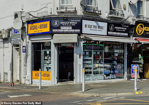 At Amader World, a young shop assistant offered our reporter £20 for a stolen phone, saying: ‘We can only sell this for spare parts like the screen and battery… No one can get it unlocked. No one can do it. It is blocked by Apple’