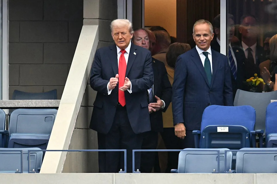 The president’s last appearance at the tournament was in 2015, a few months after launching his presidential campaign, during which he was also booed (AFP via Getty Images)