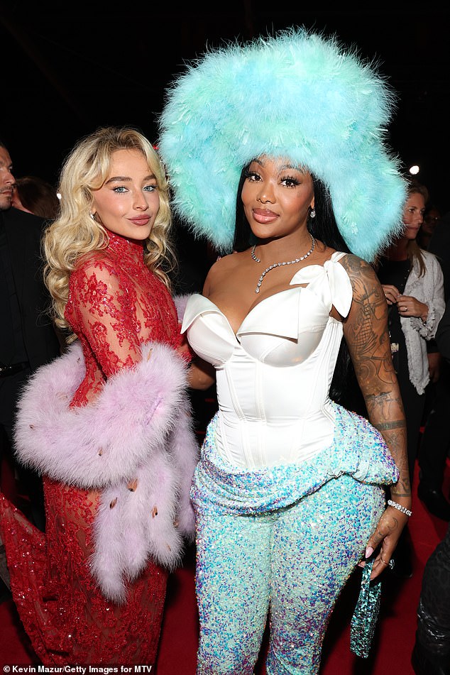 Sabrina and Summer Walker were seen inside the event
