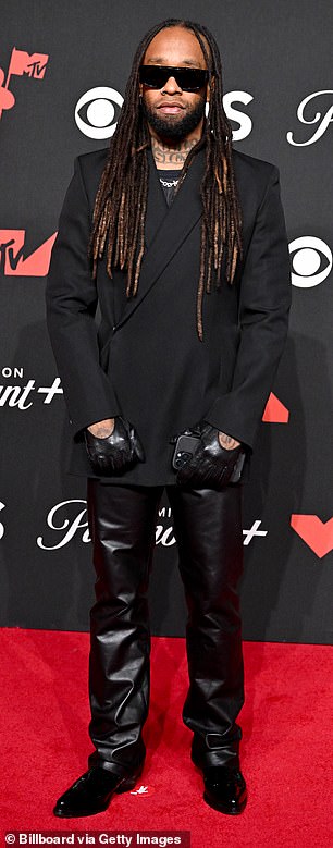 Ty Dolla $ign looked cool as ever in all black