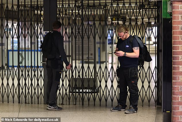 Some commuters arrived at London Bridge this morning in confusion as they read the signs outlining the strike action