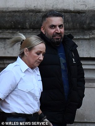Pictured here is Ali Khdir  (right) outside Cardiff Crown Court