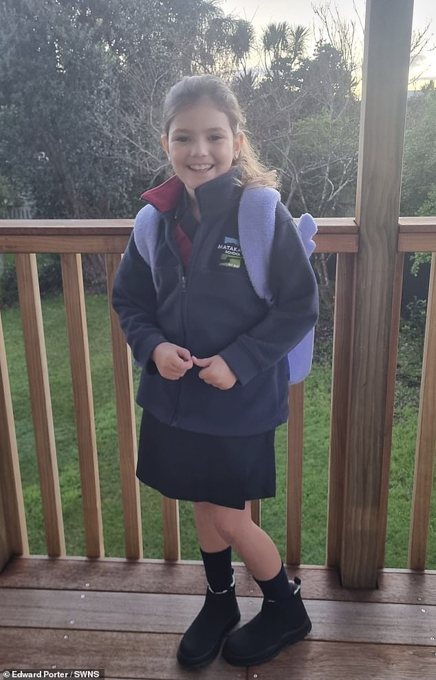 Ed and Kim were questioning whether they had made the right decision but said they had a sigh of relief once their children loved their first day at school