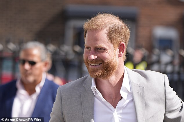 Prince Harry arrives for a visit to the Community Recording Studio in Nottingham today