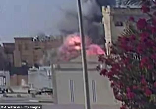 Security footage captures the moment of an Israeli strike targeting Hamas leaders in Doha on Tuesday