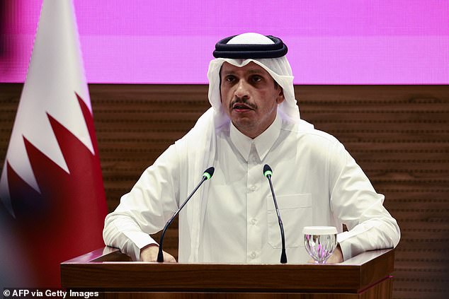 Pictured: Qatar's Prime Minister and Foreign Minister Mohammed bin Abdulrahman al-Thani