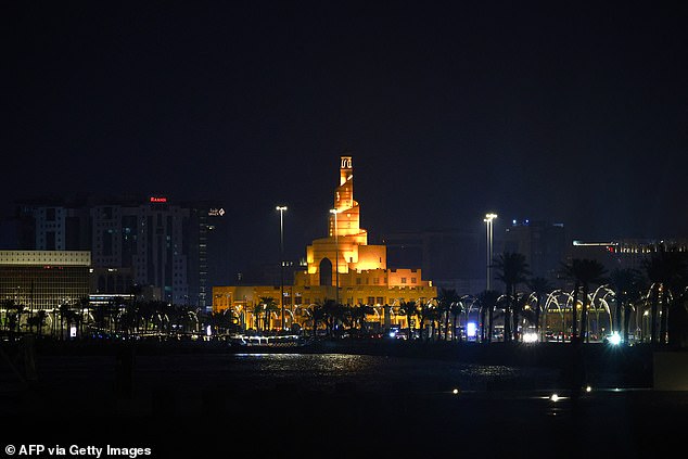 A view of the seafront corniche in Doha on September 9, 2025 following Israeli airstrikes