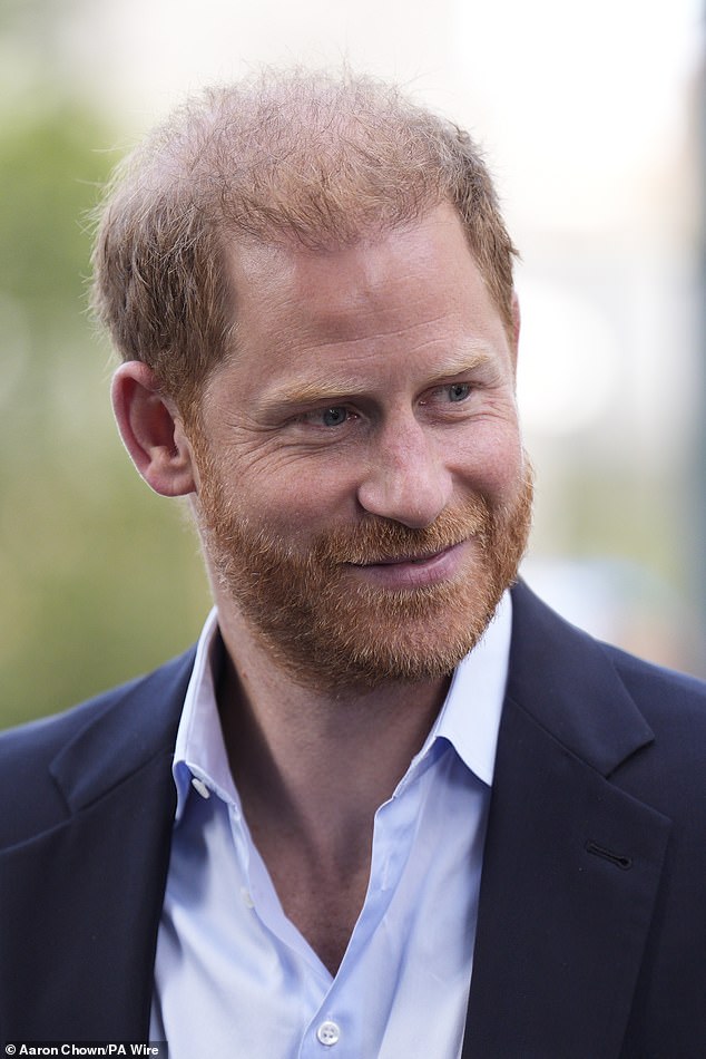 The Duke of Sussex arrives for a visit to the Centre for Blast Injury Studies in White City today