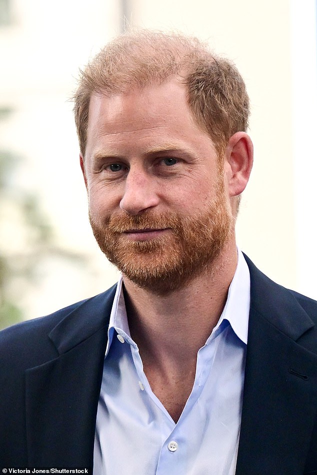 The Duke of Sussex at the Centre for Injury Studies in White City, West London, this afternoon