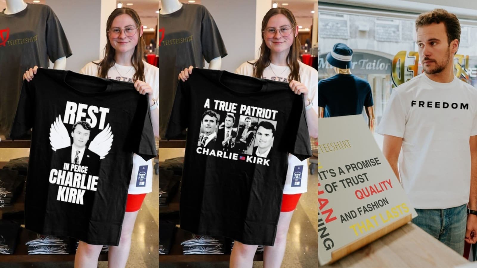 TeleTeeShirt Charlie Kirk(TeleTeeShirt)