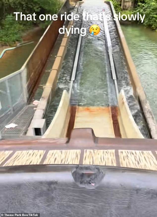 The Tiger Rock log flume at Chessington World of Adventures is 'slowly dying' said one rider this summer, with another adding 'I'm surprised it's still moving'. The ride opened in 1987 when it was named Dragon Falls