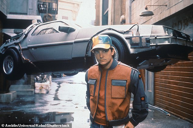 Many of the rides planned for Universal in Bedfordshire could be indoors - including Minions and Back to the Future attractions Pictured: Michael J. Fox Back To The Future II in 1989