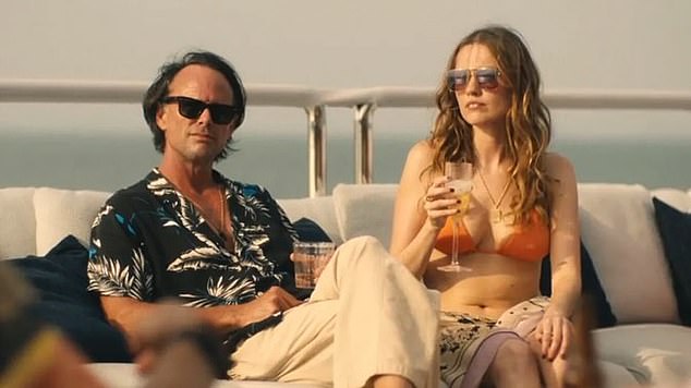 Fans will be watching for any signs of tension between Walton Goggins (L) and Aimee Lou Wood (R) after they struck up controversy after Goggins unfollowed his on-screen love interest on Instagram despite offering surprisingly effusive praise for Wood just weeks beforehand
