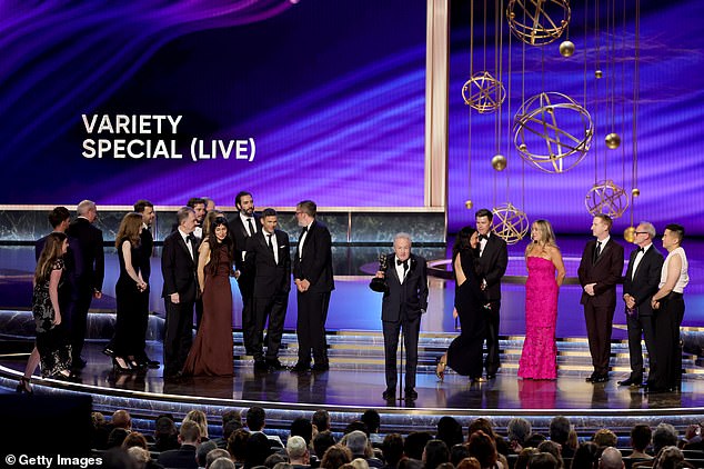 He said: 'I won this award for the first time 50 years ago in 1975. I was younger and I had a lot of dreams about what would happen, and one of those dreams was that I would still be doing the same show for the next 50 years. However, here we are'