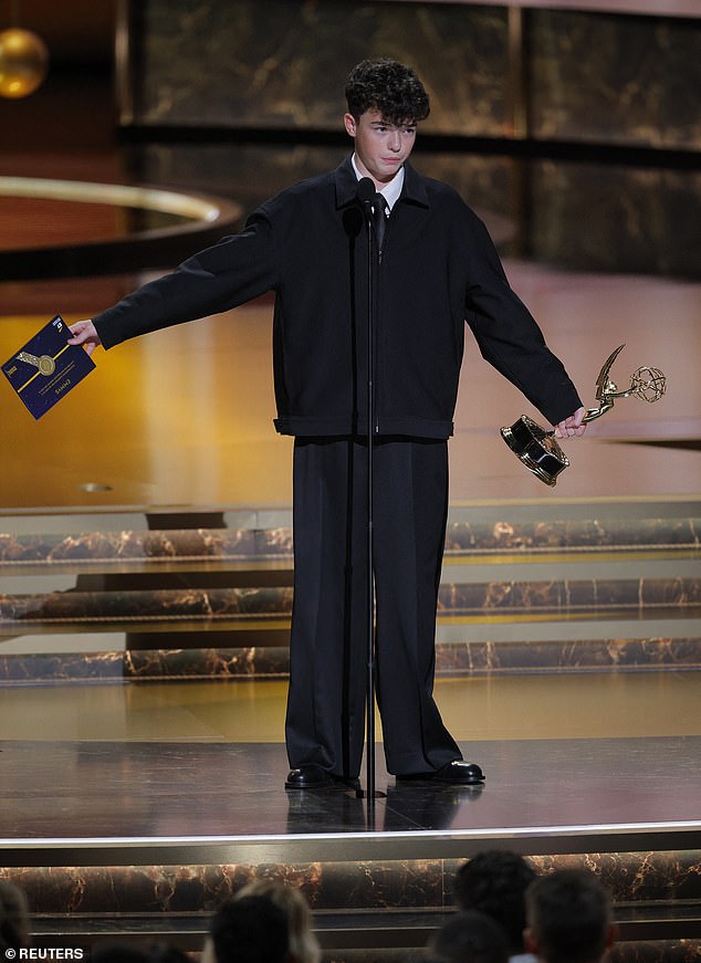 Owen sent an inspiring message with his acceptance speech as he said: 'Standing up here, wow, it is so surreal. Honestly, when I started drama classes a couple years back, I didn't expect to be even in the United States, never mind here'