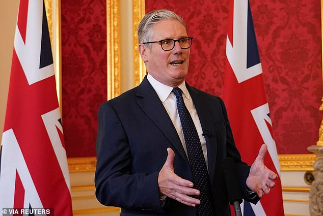 Sir Keir is already reeling from the resignation of Angela Rayner for underpaying taxes and the sacking late last week of ambassador to the US Lord Mandelson