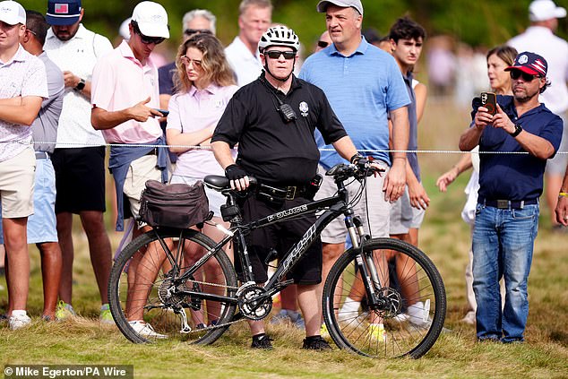 Extra security rushed to the scene to try and quell the jeers of the American fans