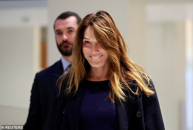 Sarkozy remains an influential figure in Right-wing politics in France and in entertainment circles, by virtue of his marriage to Bruni-Sarkozy (pictured)