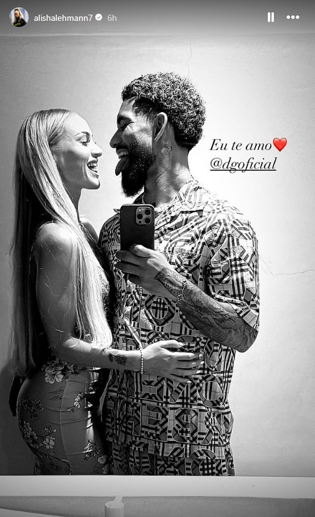 Lehmann had been dating Nottingham Forest star Douglas Luiz on and off since 2021