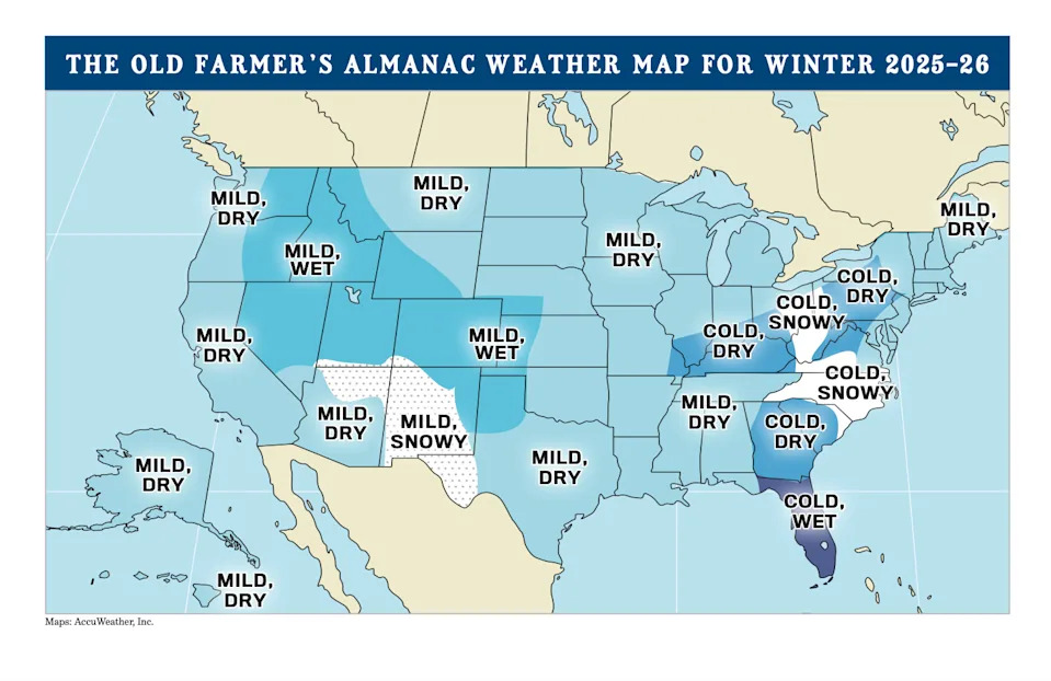 The Old Farmer's Almanac predicts colder than normal temperatures this upcoming winter in the Ohio Valley.