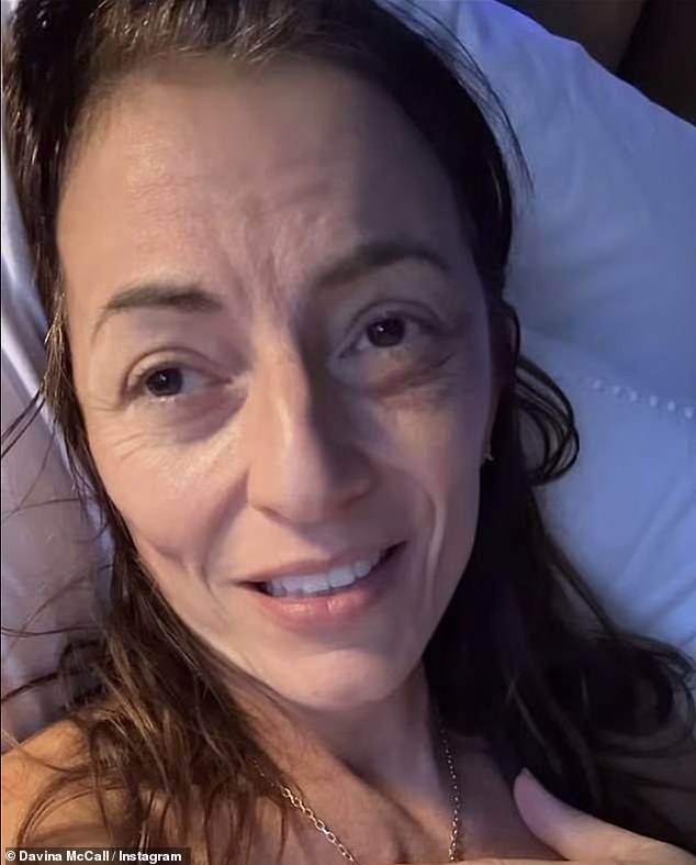 At the time Davina had not revealed publicly that she had a colloid cyst and faced an agonising choice - have risky complex surgery or live with the condition which posed a risk of sudden death if it grew