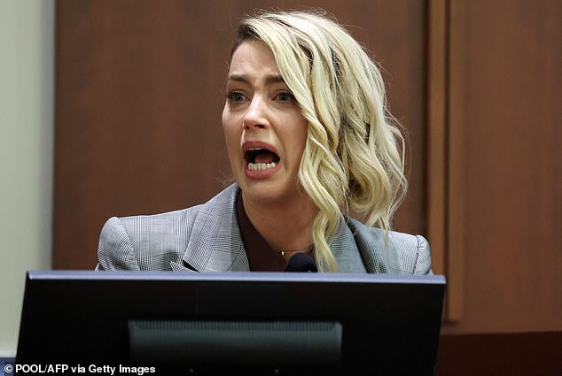 Depp was on the verge of cancellation in 2018 when rumors of him physically abusing his then-wife Amber Heard sensationally flooded airwaves (Amber Heard takes the stand during the Depp vs Heard defamation trial in Fairfax County, Virginia in 2022)