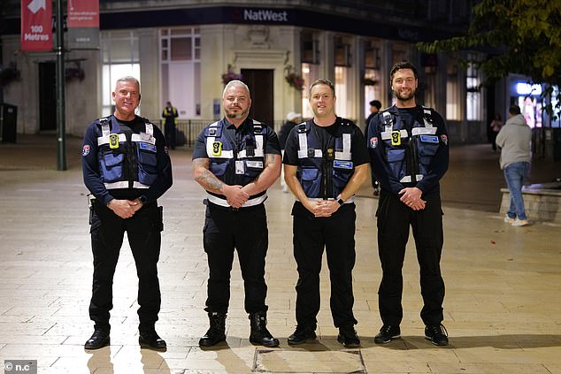 The Mail joined Safeguard Force, a group of volunteers who patrol the streets of Bournemouth. They are led by Gary Bartlett (left)