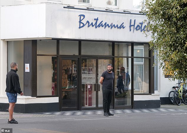 The Britannia Hotel, where there have been several incidents involving migrants staying there