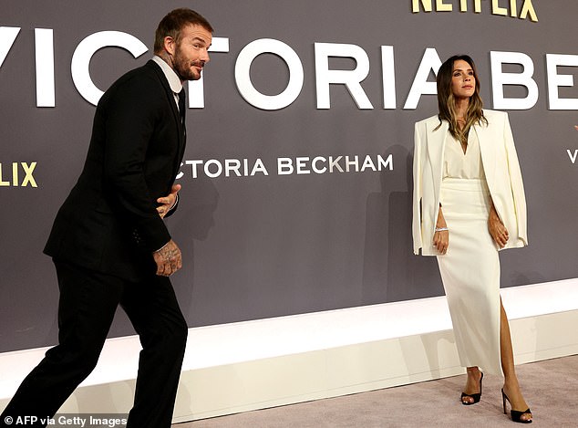 David made sure to keep out of Victoria's spotlight