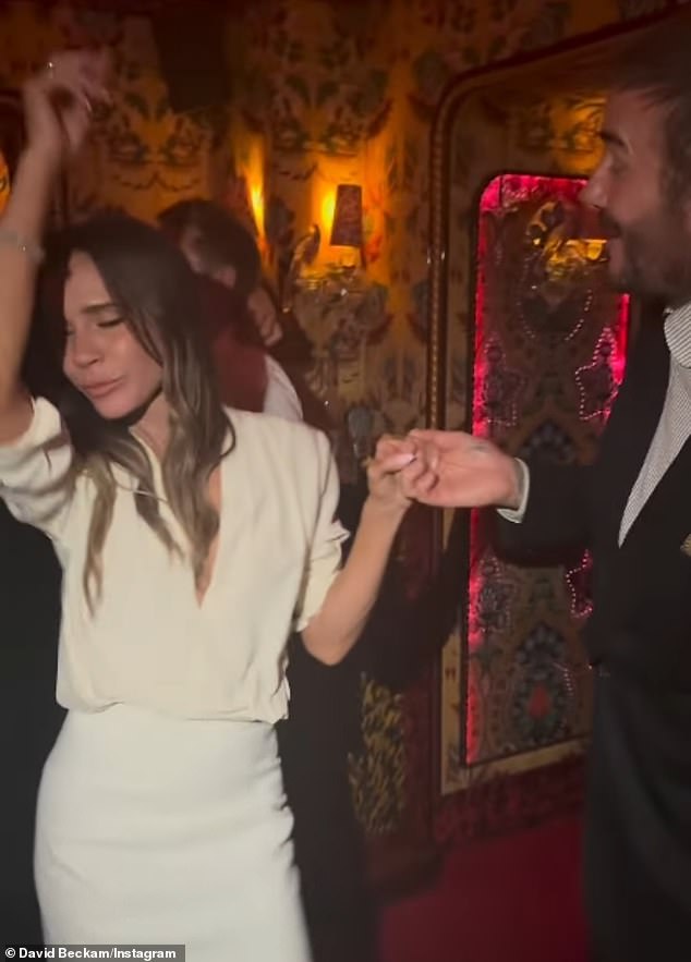 Taking to Instagram on Thursday, David shared a sweet clip of him dancing with Victoria during her premiere afterparty