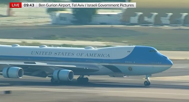 Donald Trump's plane arrives in Israel ahead of the release of hostages held in Gaza