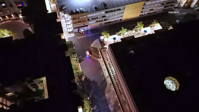 Multiple police vehicles were seen responding to Romney's death