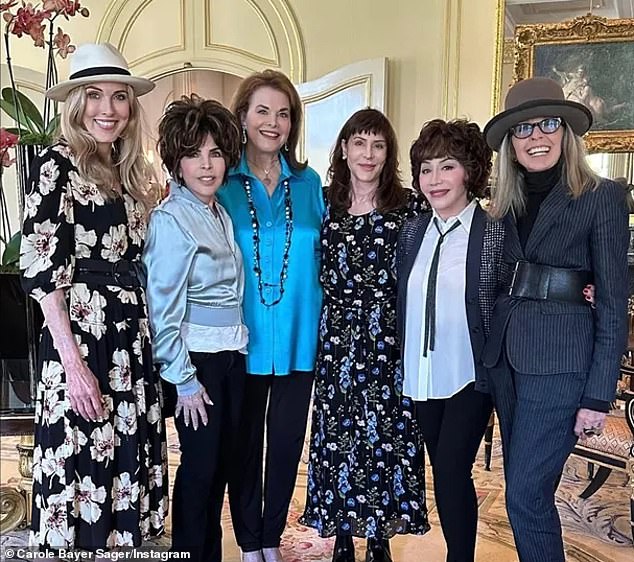 Songwriter Carole had previously shared Instagram photos celebrating her close friendship with Diane