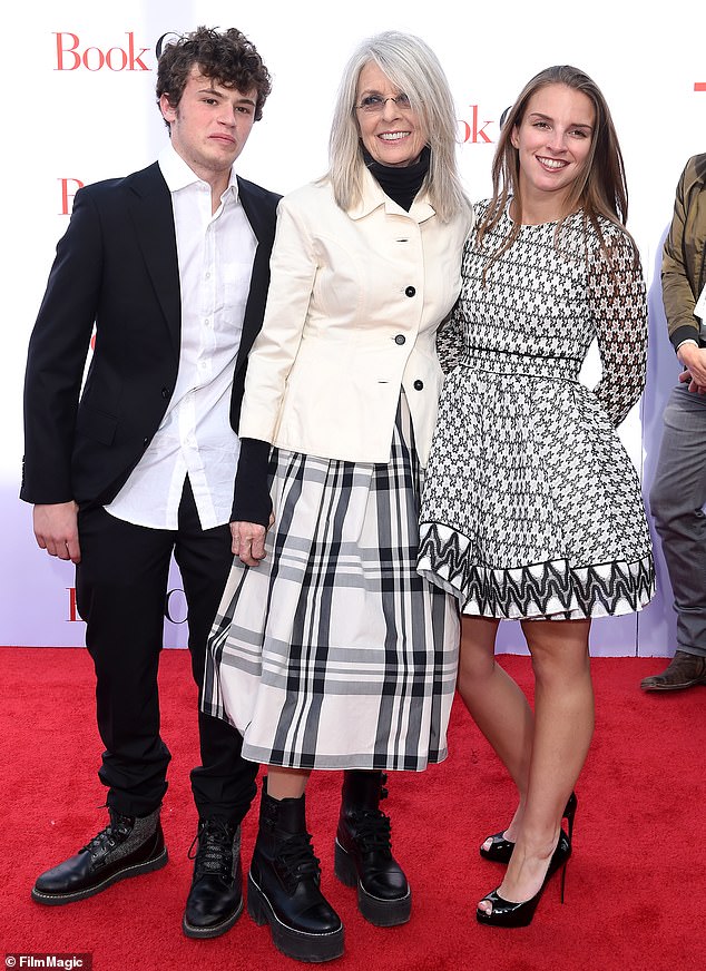 Alongside her award-winning career and A-list properties, Diane leaves behind her beloved children, daughter Dexter and son Duke, who she adopted in her 50s (pictured 2018)