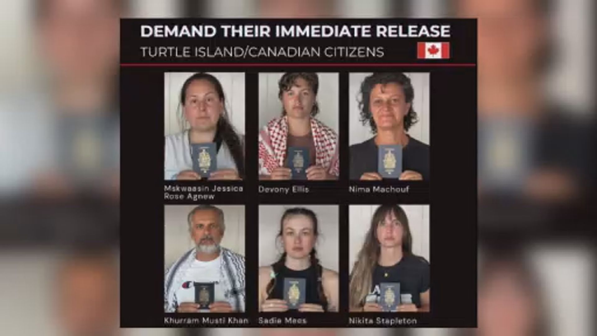 Click to play video: '6 Canadians among activists on Gaza-bound flotilla detained by Israel'