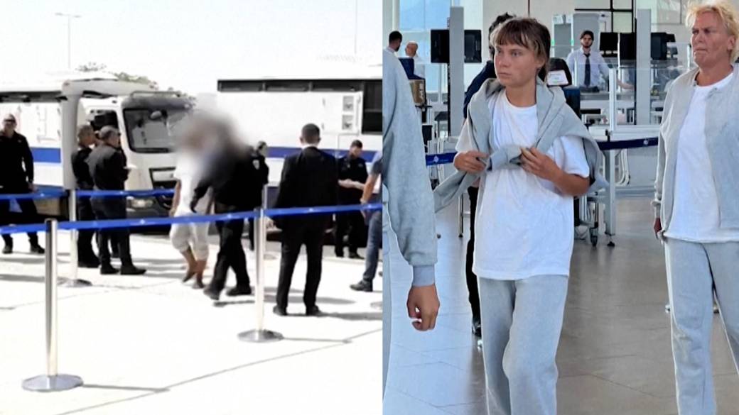 Click to play video: '‘Concentration camp’: Flotilla activists say Greta Thunberg, others mistreated in Israeli detention'