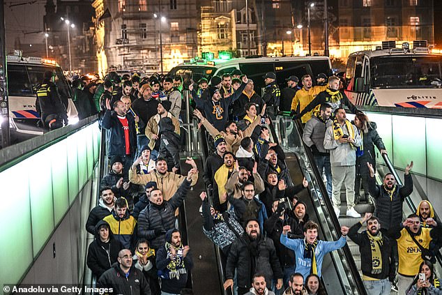 Maccabi Tel Aviv fans were targeted by antisemitic attacks during their trip to Ajax last year