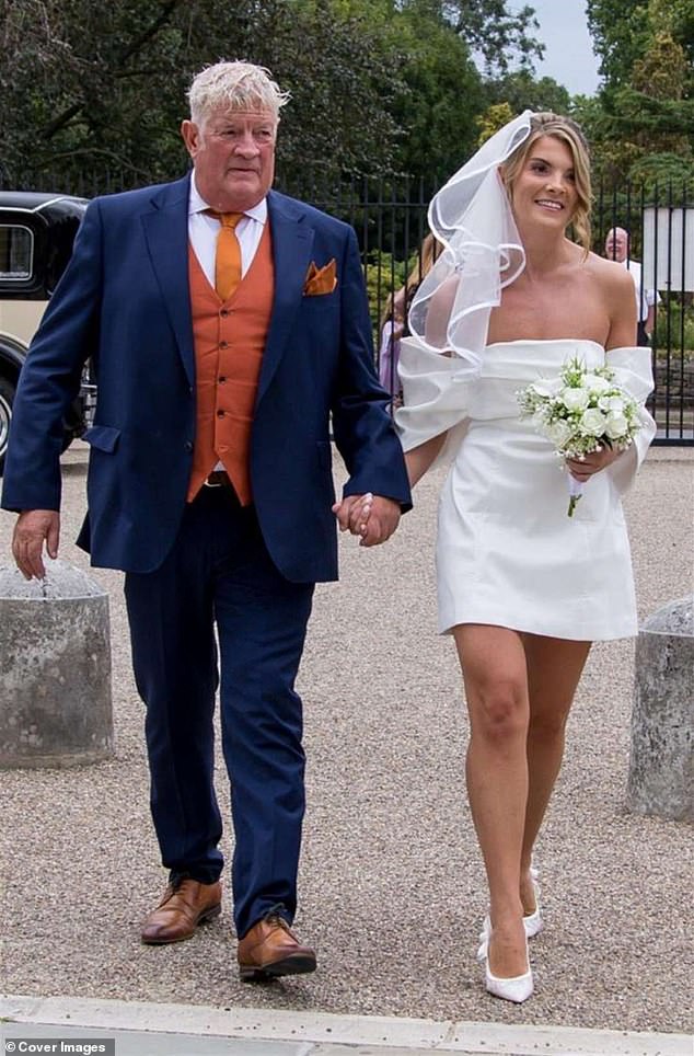Only weeks before the wedding, Lance had attended the couple's register office wedding at Danson House in south east London, where he was able to fulfil his role as father-of-the-bride