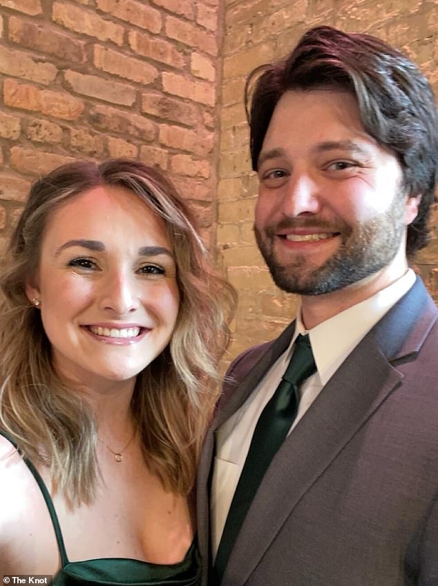 The couple married on October 12, 2024, at Big Cedar Lake in Wisconsin