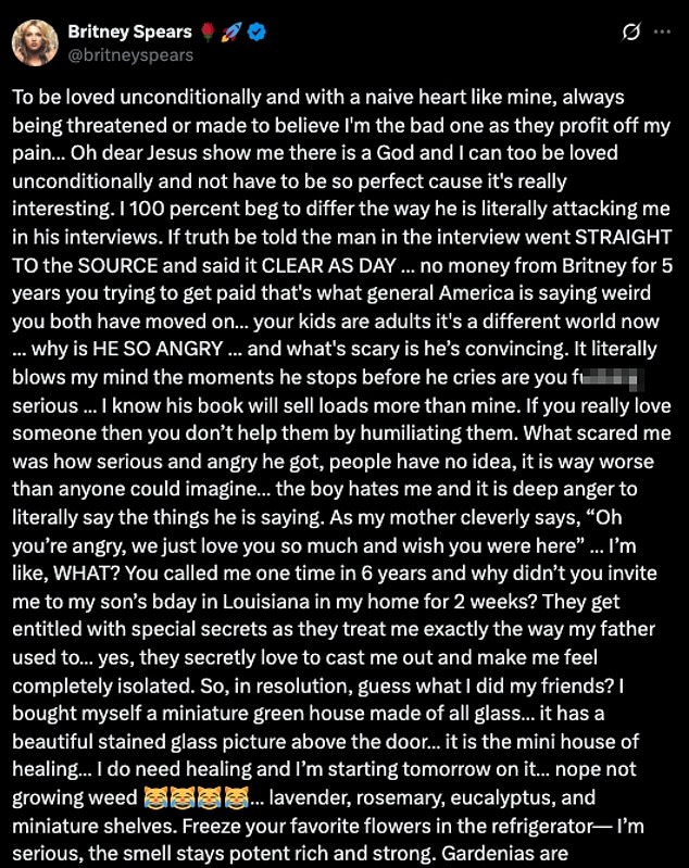 The Toxic hitmaker went on to say, 'If you really love someone then you don¿t help them by humiliating them'